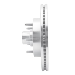 Ford E-150 Brake Rotor (1) - Front Left - R1 Concepts - Drilled & Slotted - Silver - `04-`06